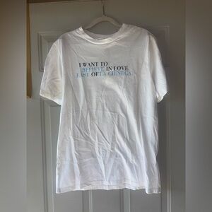 Societe white graphic tee size M
